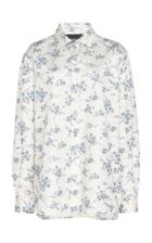 Marc Jacobs Collared Floral-print Crepe De Chine Shirt