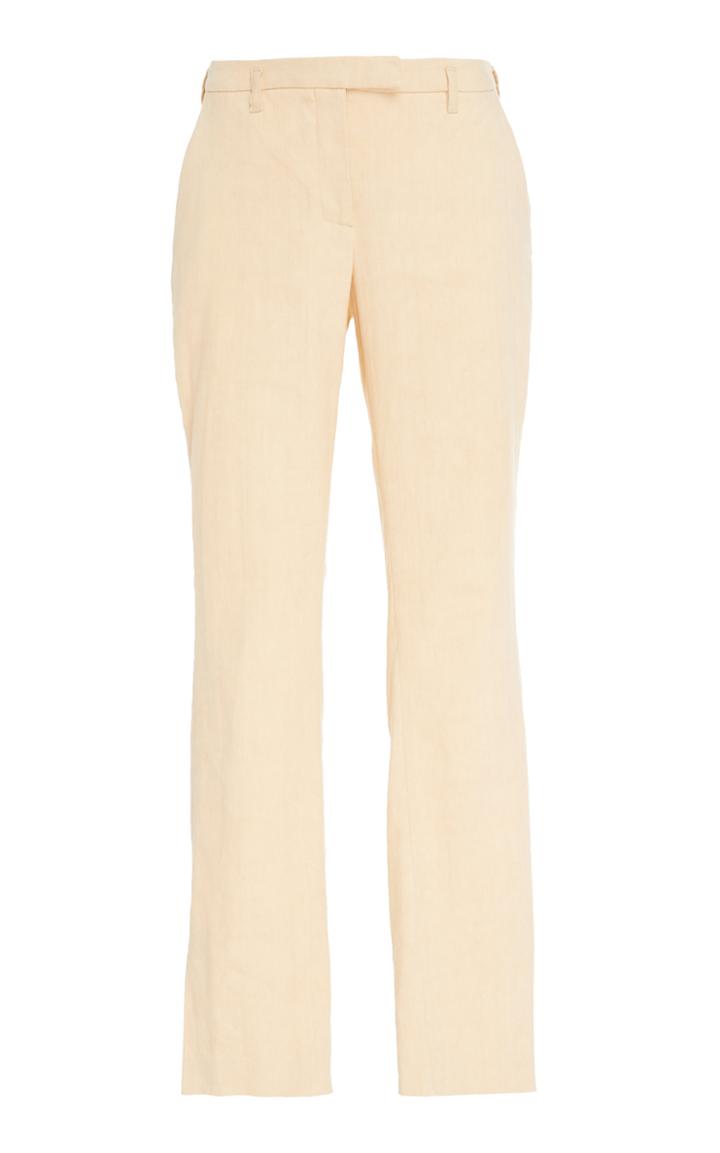 Arj Rox Straight Leg Linen-blend Pants