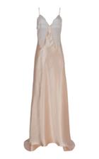 Philosophy Di Lorenzo Serafini Lace-trimmed Bias-cut Satin Gown