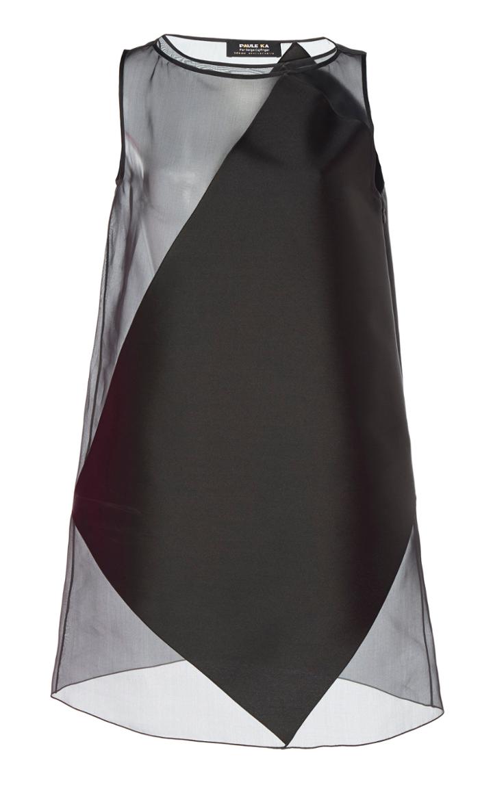 Paule Ka Asymmetric Mikado Organza Dress