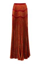 J. Mendel Pleated High Waisted Skirt