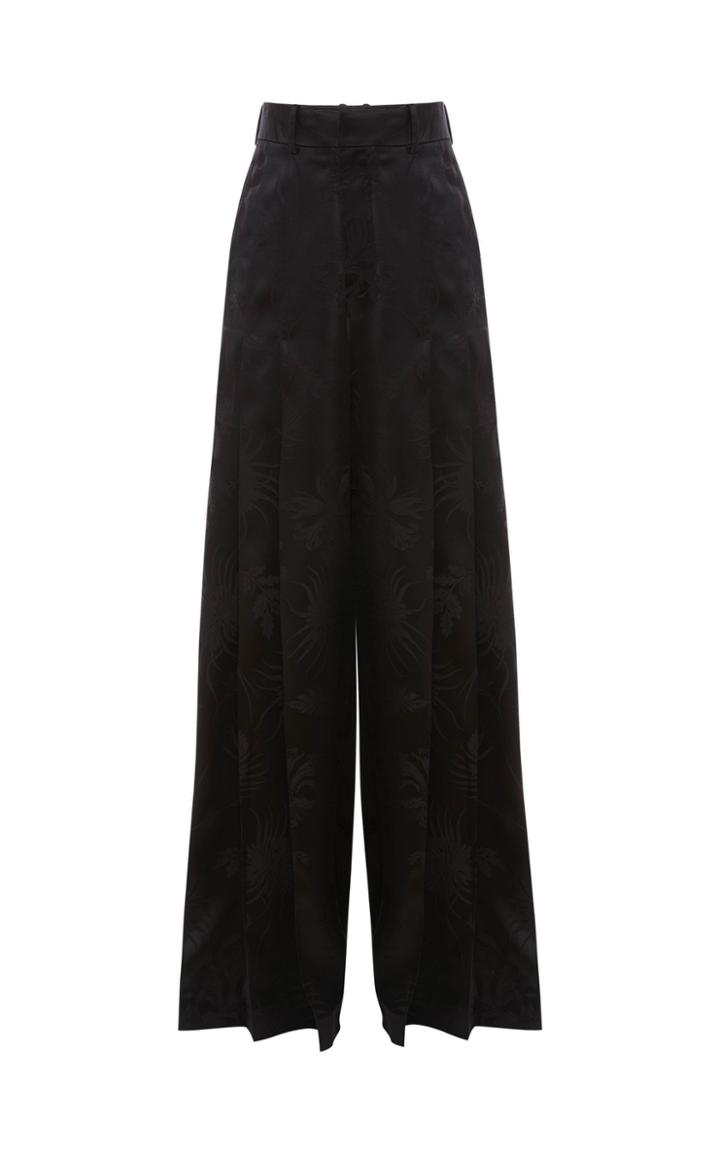 Moda Operandi Jw Anderson Pleated Satin Wide-leg Pants