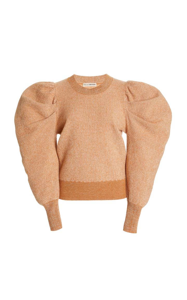 Moda Operandi Ulla Johnson Marin Amber Puffed-sleeve Wool Sweater