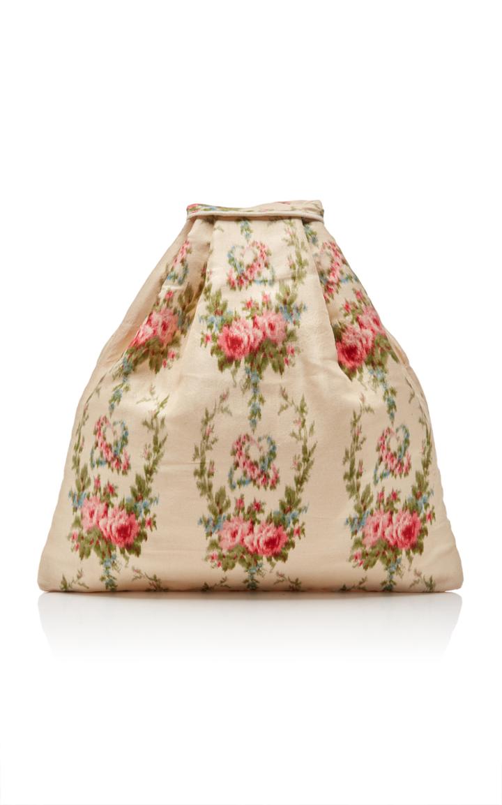 Loveshackfancy Freddie Floral-print Silk Bag