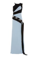 Bibhu Mohapatra Color Block Embellished Crepe Gown