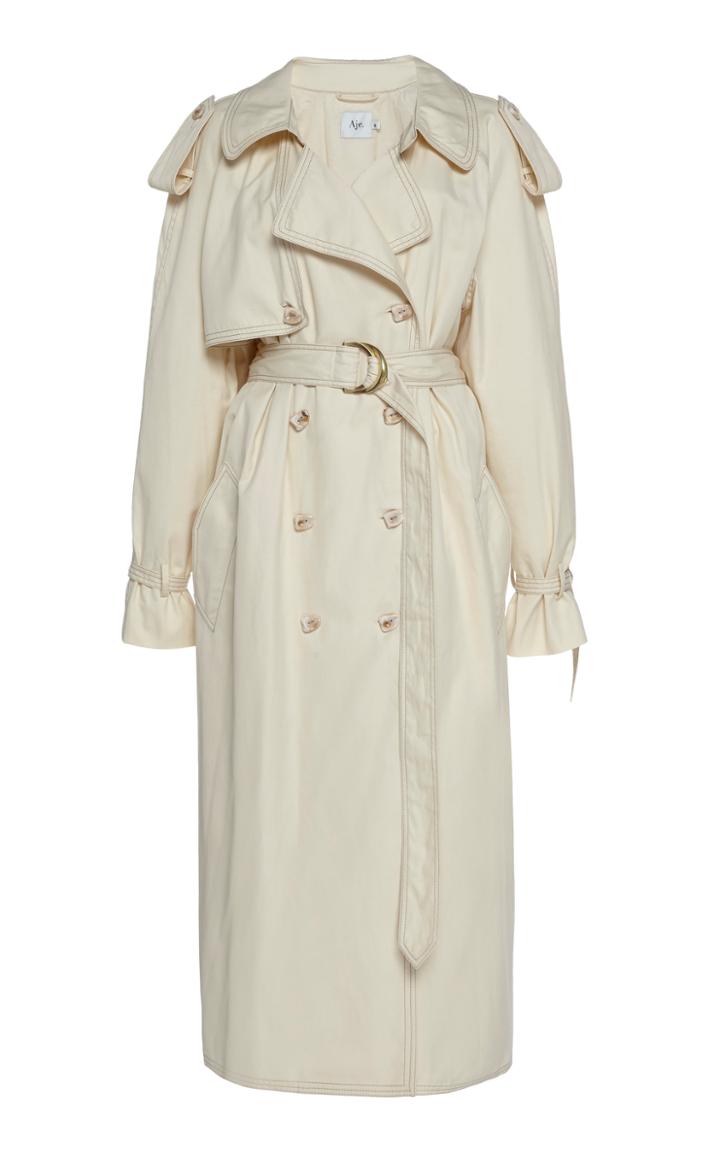 Moda Operandi Aje Prima Pleat Trench Coat Size: 4