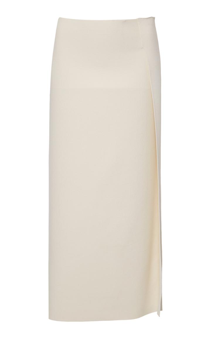 Moda Operandi Jil Sander Satin Wrap Midi Skirt