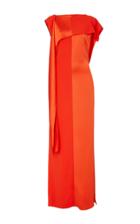 Diane Von Furstenberg Sleeveless Shoulder Sash Gown