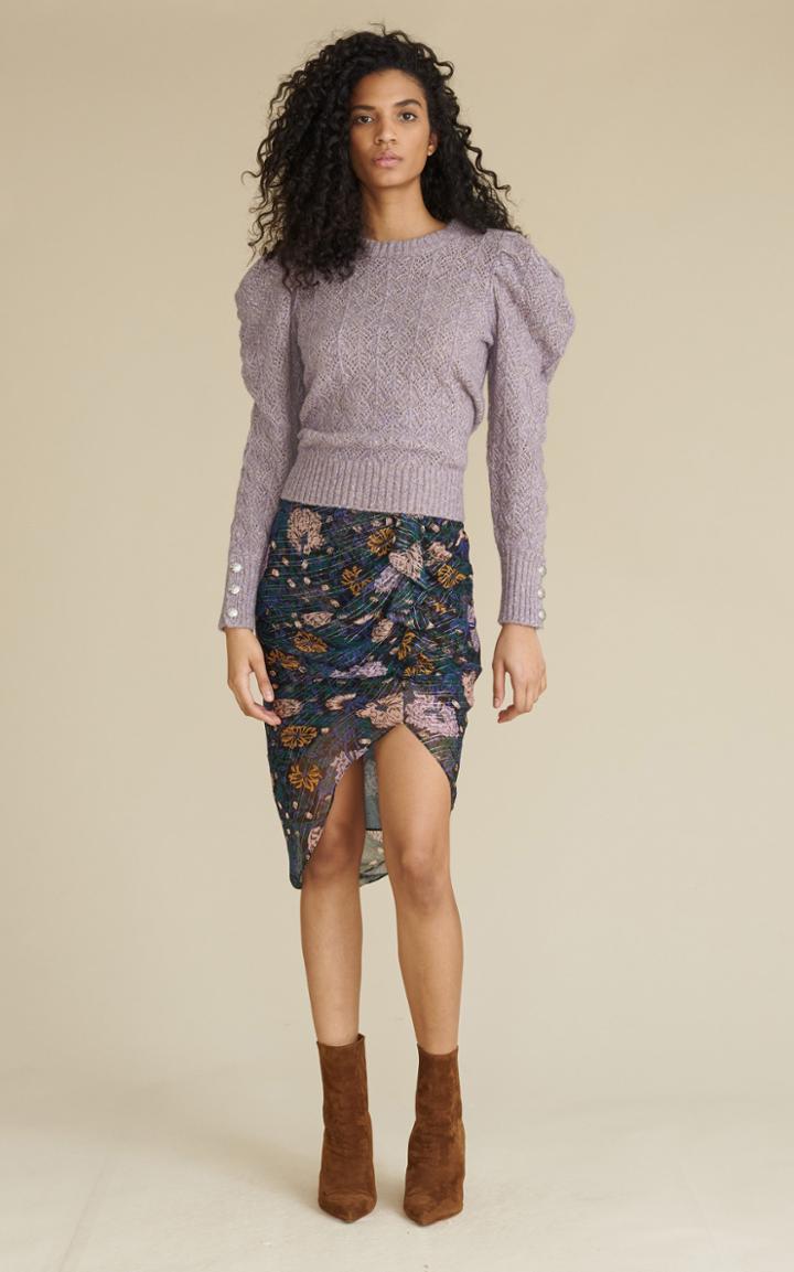 Moda Operandi Veronica Beard Hazel Ruffled Silk-blend Midi Skirt