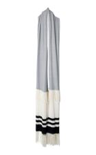 Tuinch Striped And Fringed Cashmere Scarf