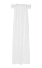 Costarellos Embroidered Off-the-shoulder Cotton Jumpsuit