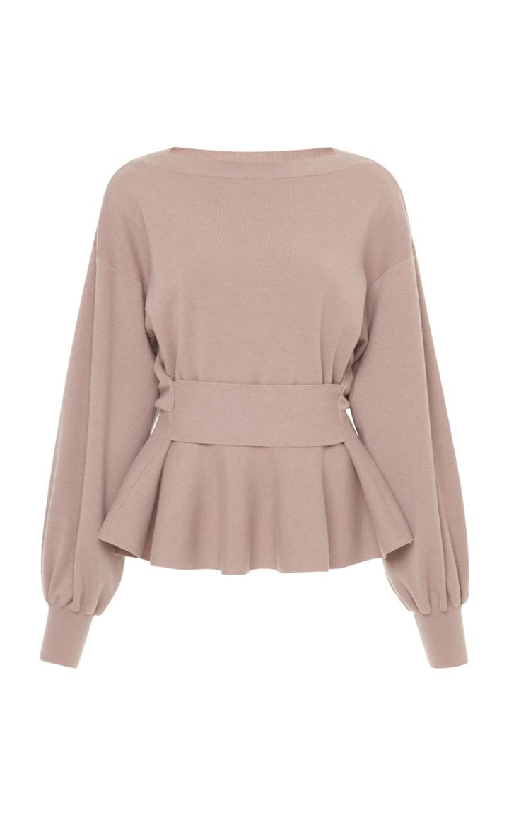 Agnona Extra Fine Merino Peplum Sweater