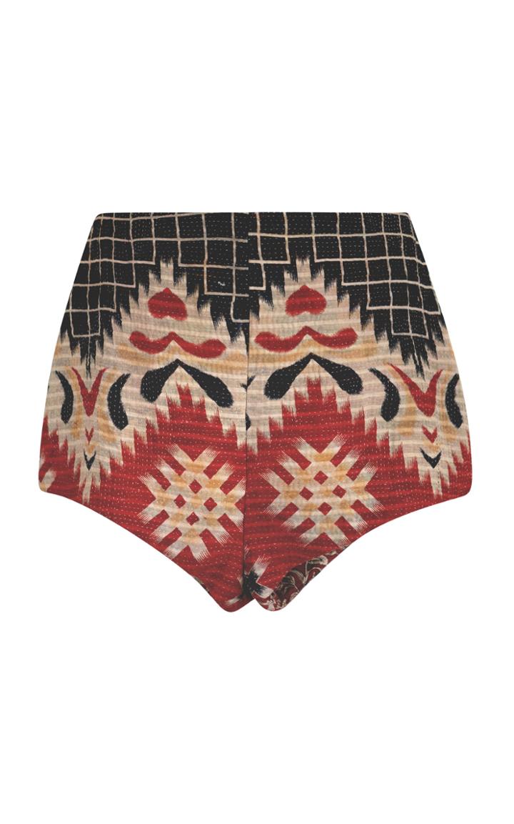 Moda Operandi Alix Of Bohemia Yaya One-of-a-kind Cotton Kantha Mini Shorts