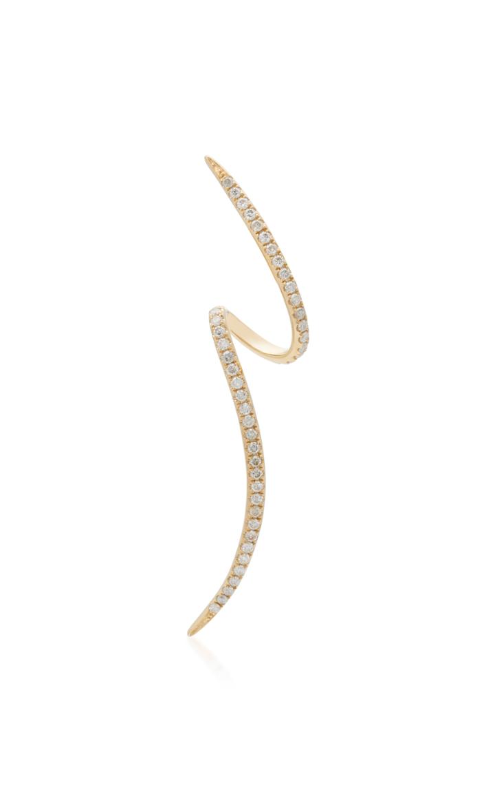 Anissa Kermiche Tourbillon 14k Gold Diamond Earring
