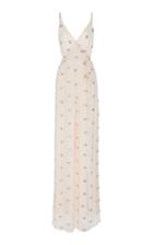 Alexis Cosmina Sequin-embroidered Wrap-effect Georgette Jumpsuit