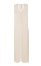 Rosetta Getty Crepe Back Satin Fold Front Dress