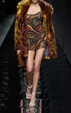 Moda Operandi Versace Printed Faux Fur Coat