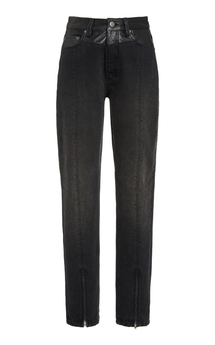 Ksubi Slim Pin Rigid High-rise Cropped Jeans