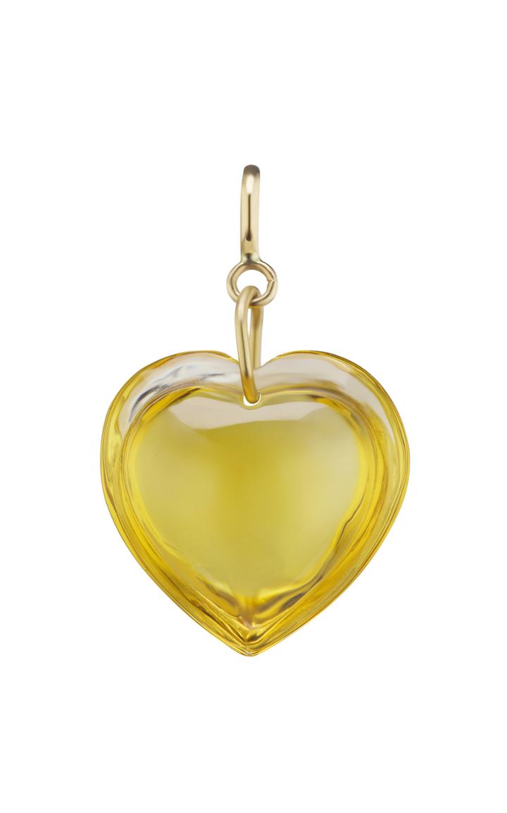 Moda Operandi Ten Thousand Things 18k Yellow Gold Citrine Heart Charm