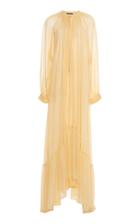 Moda Operandi Ann Demeulemeester Draped Silk Maxi Dress