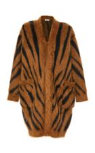 Max Mara Carlo Mohair-blend Leopard Jacquard Cardigan