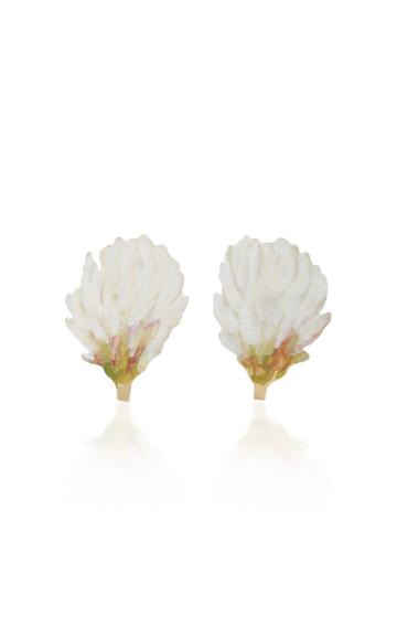 Christopher Thompson Royds White Clover Stud Earrings