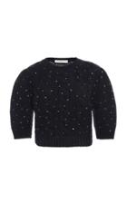 Moda Operandi Alessandra Rich Embellished Cable-knit Sweater