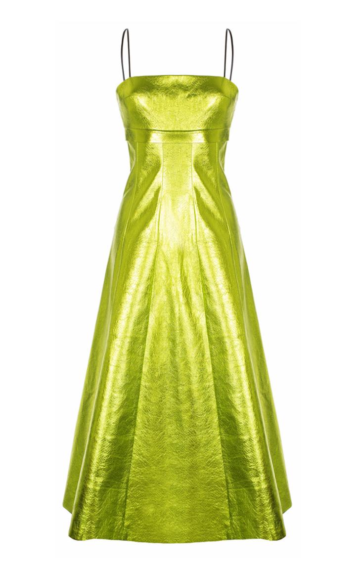 Rasario Lime Midi Dress