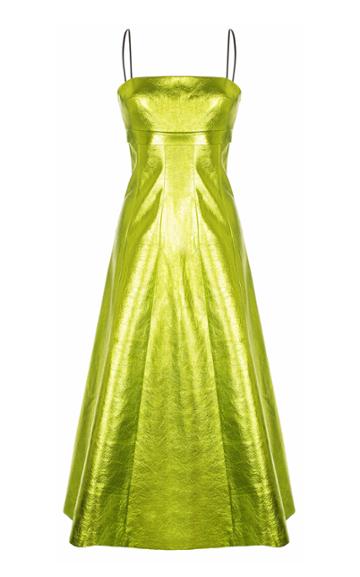 Rasario Lime Midi Dress