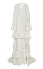 Off-white C/o Virgil Abloh Long Chemisier Crepe Dress