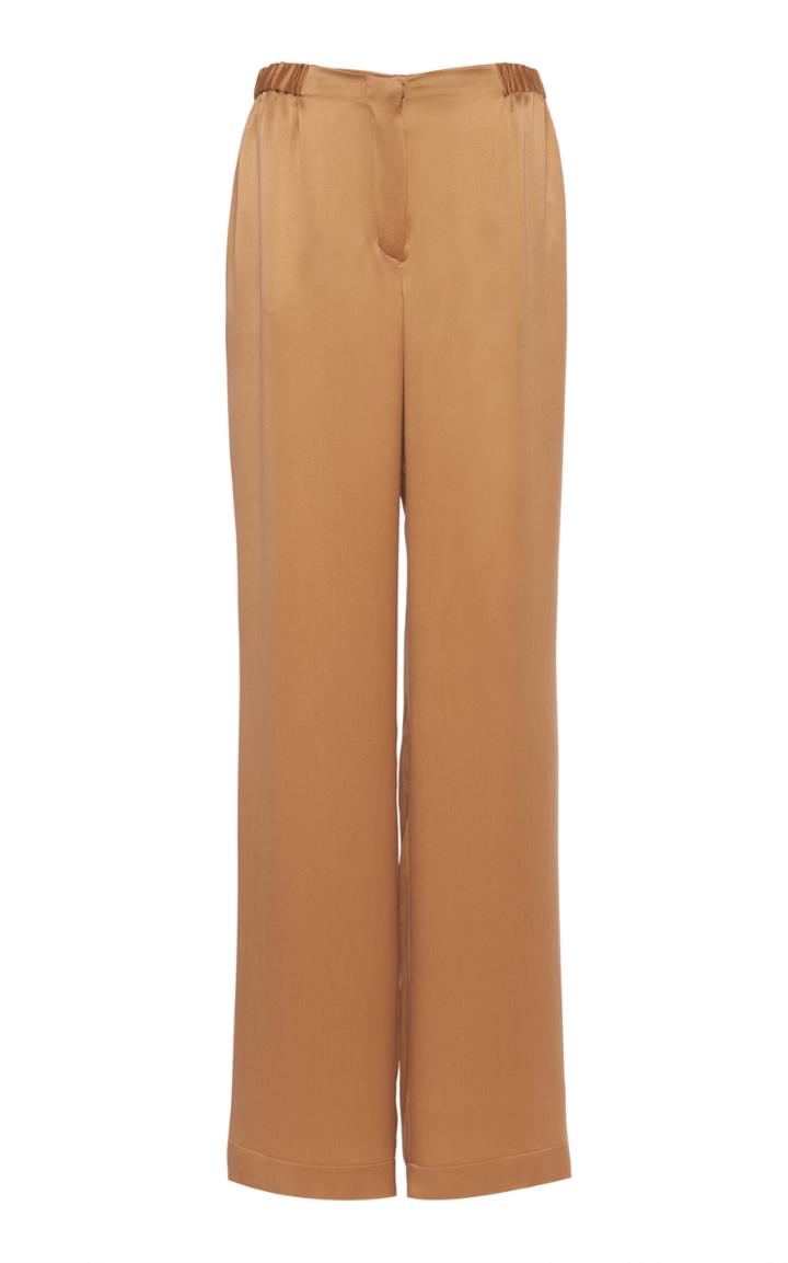 Alberta Ferretti Wide Leg Silk Pants