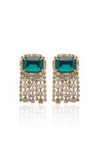 Elizabeth Cole Holly 24k Gold-plated And Crystal Earrings