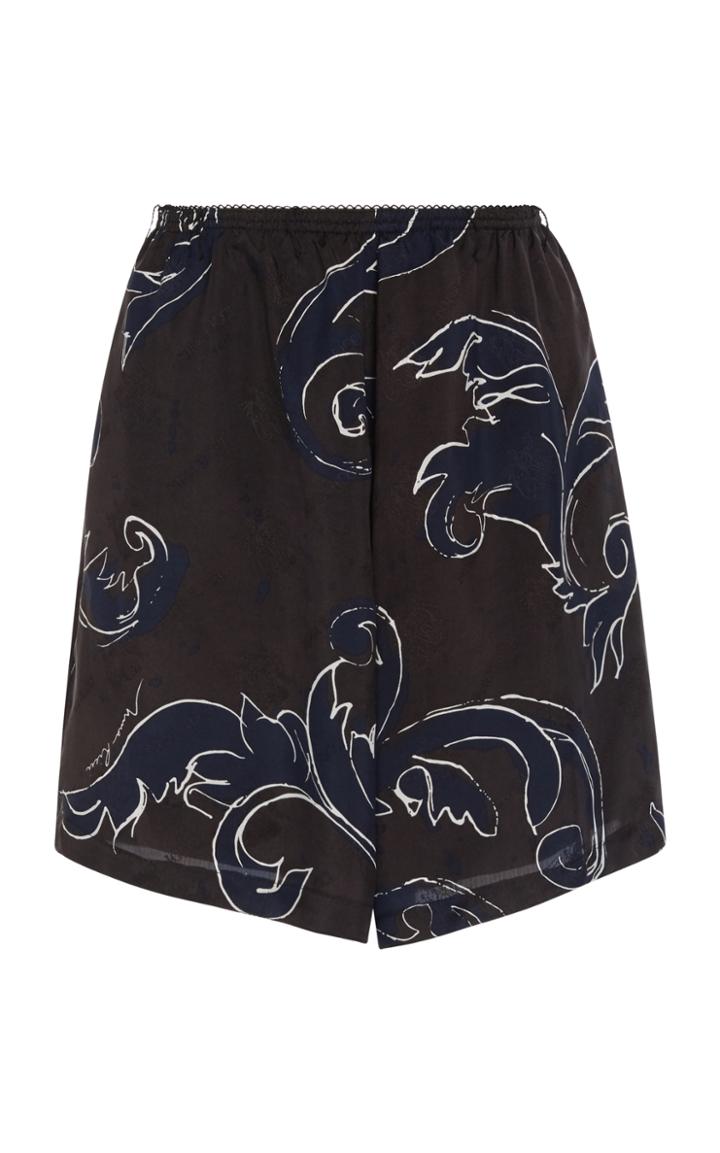 Nina Ricci Feather Print Jacquard Short