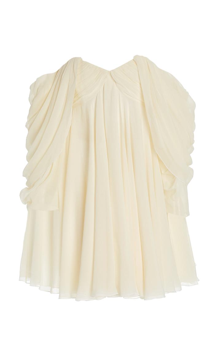 Giambattista Valli Georgette Off-the-shoulder Mini Dress
