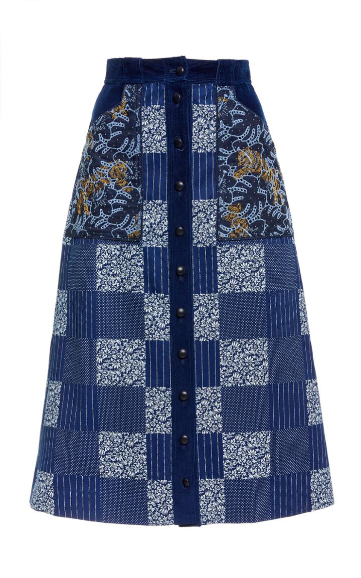 Mary Katrantzou Edie Patchwork Skirt