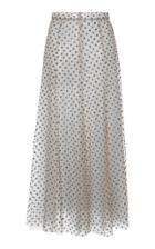 Sandra Mansour Mirage Polka Dot Midi Skirt