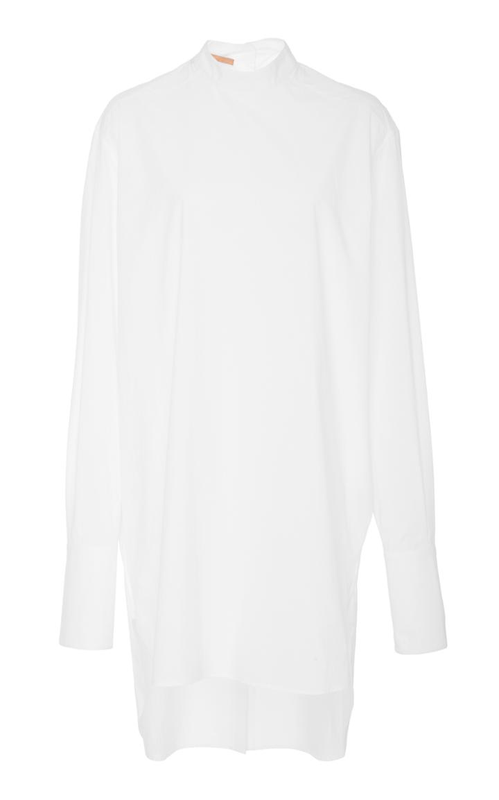 Summa Back Button Mock Neck Shirt