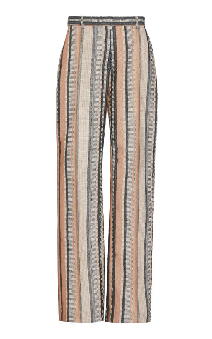 Moda Operandi Rosetta Getty Pintuck Straight Trouser Size: 2