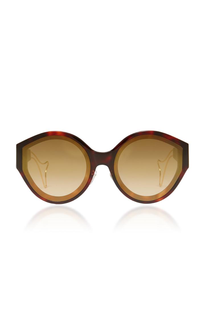 Philippe Chevallier Whale Round Frame Sunglasses