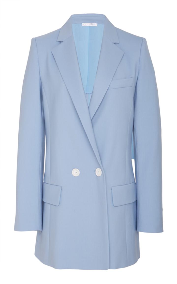 Oscar De La Renta Double Breasted Blazer