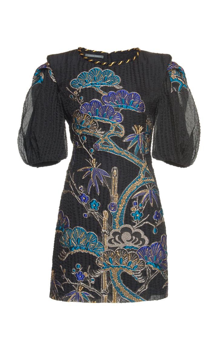 Alberta Ferretti Jacquard Short Dress