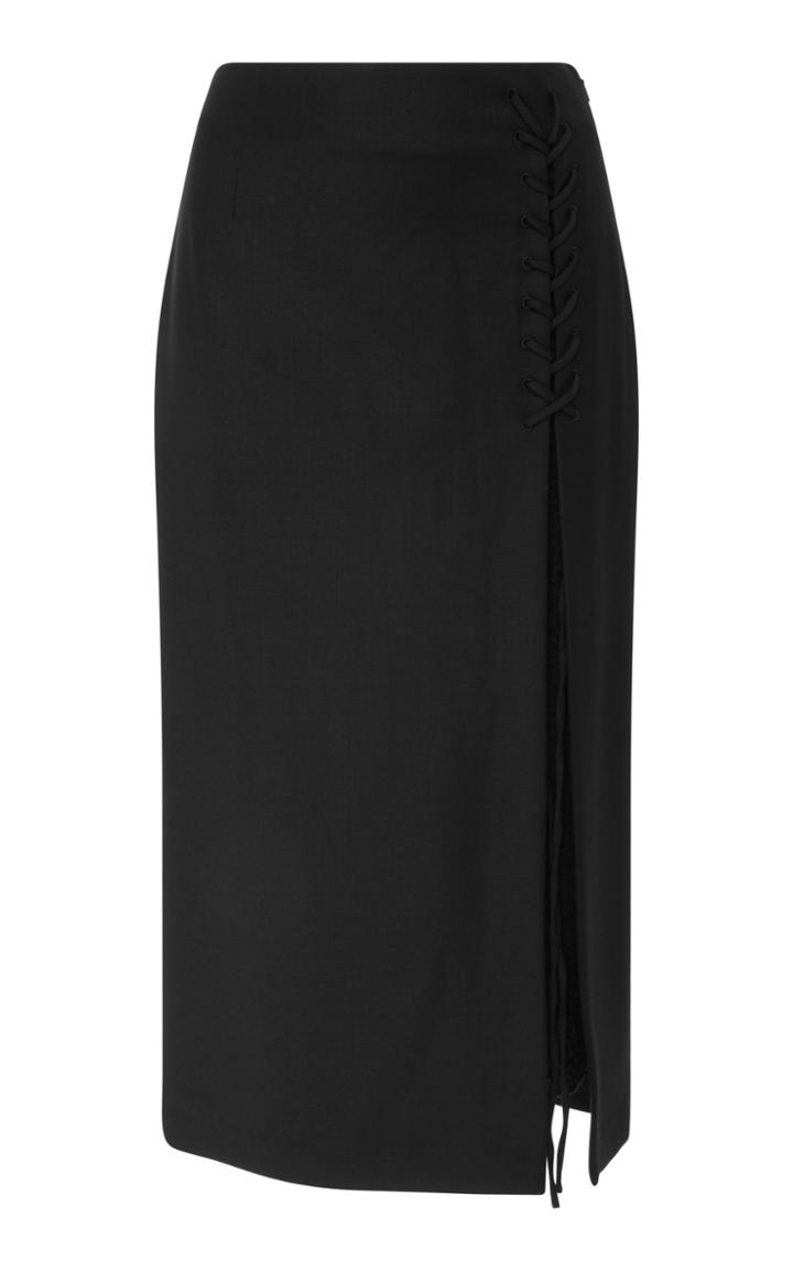 Hensely Wool And Lace Underlay Skirt