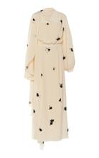 Moda Operandi Johanna Ortiz Ink Trails Embellished Silk Convertible Maxi Dress