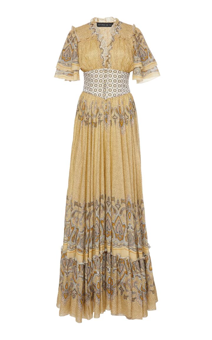 Etro Multi-printed Cotton Maxi Dress