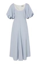 Moda Operandi Lee Mathews Queenie Linen-cotton Midi Dress Size: 1