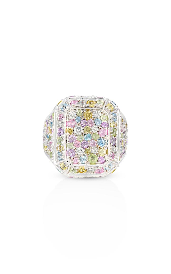 Moda Operandi Aisha Baker 18k White Gold Disco Ring
