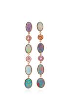 Katherine Jetter One-of-a-kind Long Opal And Tourmaline Drop Earrings