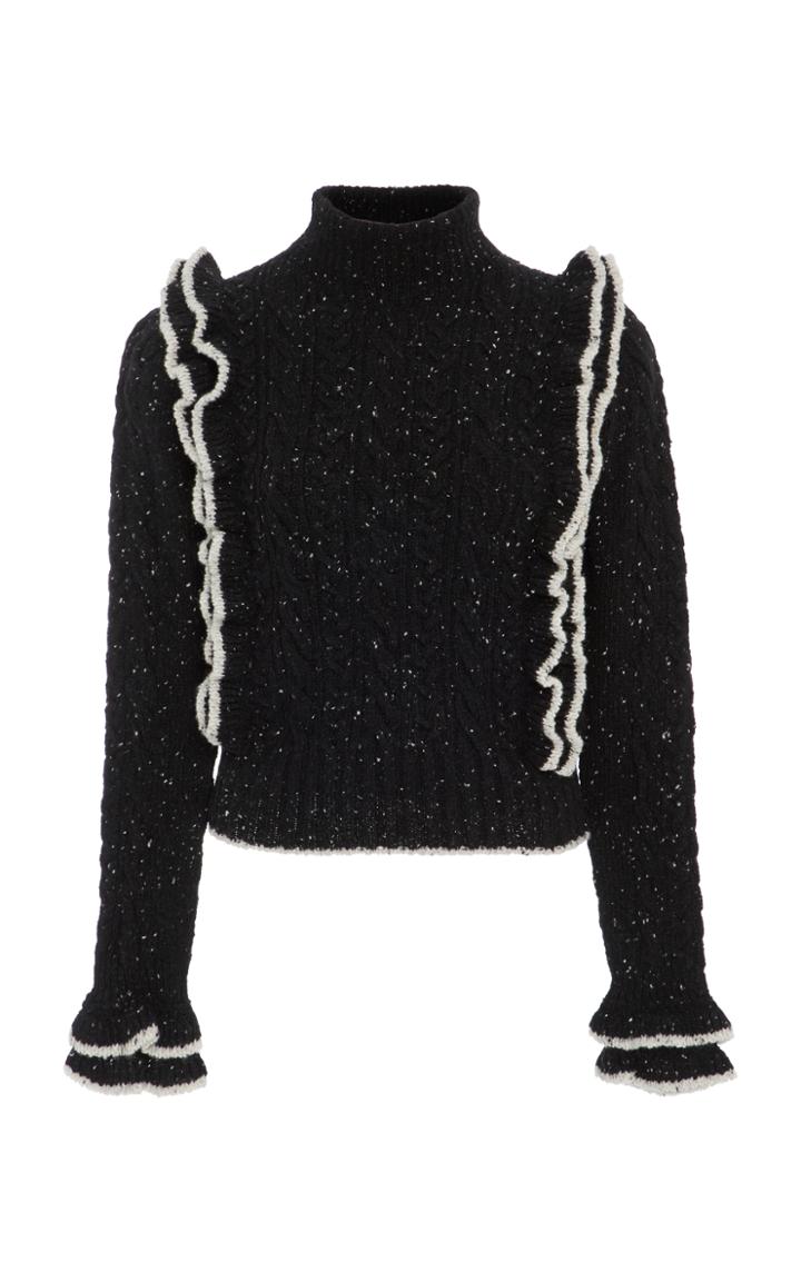Philosophy Di Lorenzo Serafini Speckled Cable Knit Sweater