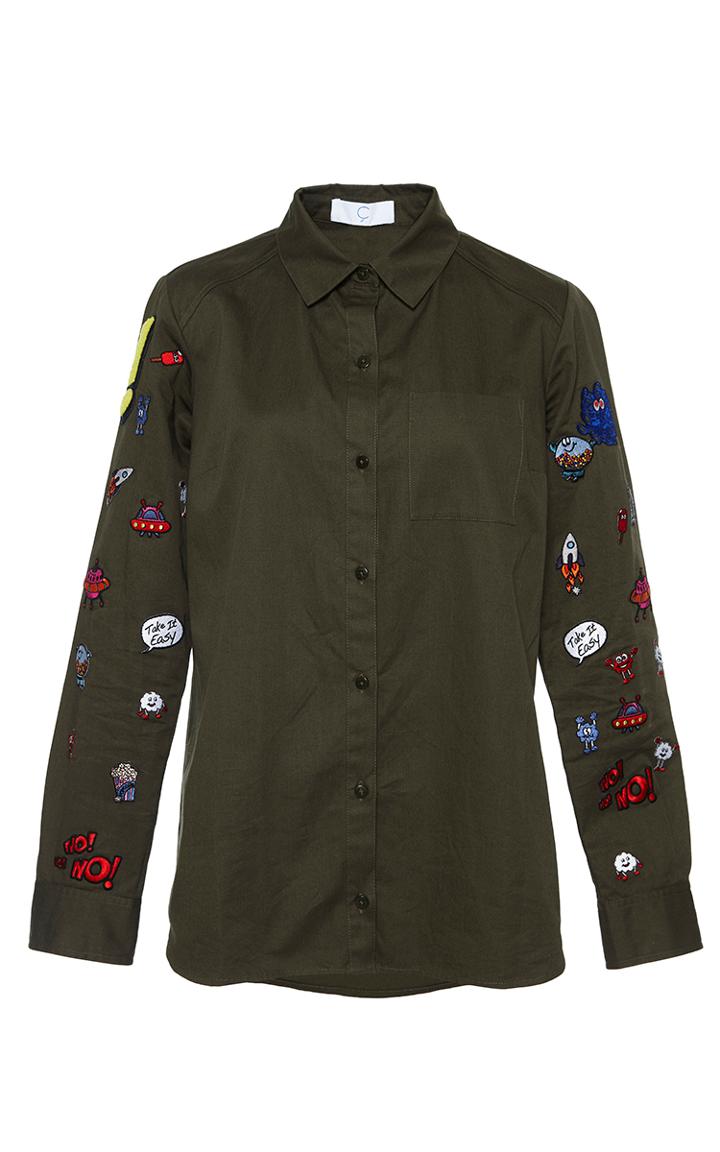Mira Mikati Multi-icons Patched Shirt