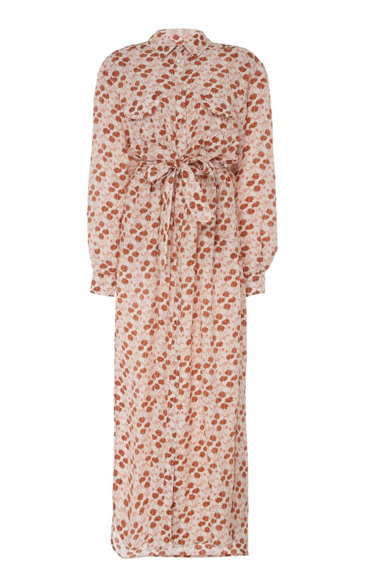 Blaz Milano Orthilia Printed Silk Shirt Dress